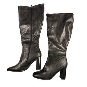 NEW Journee Collection Karima wide-calf knee-high boots black size WC 11